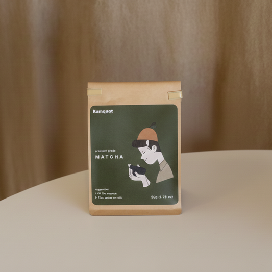 Kumquat Premium Ceremonial Matcha (Unsweet, 50g)