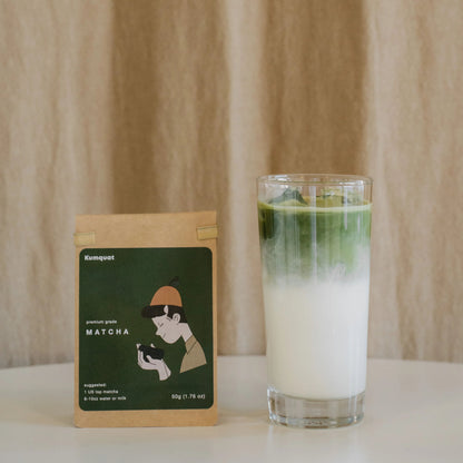 Kumquat Premium Ceremonial Matcha (Unsweet, 50g)